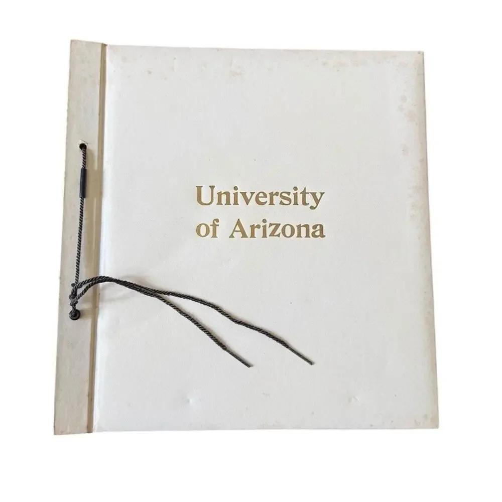 Vintage University of Arizona Photo Album String Tied Tucson‎ Wildcat Southwest